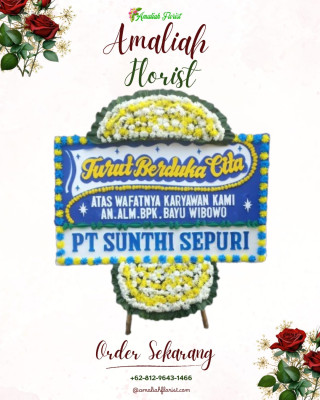 Papan Bunga Duka di Sakurjaya